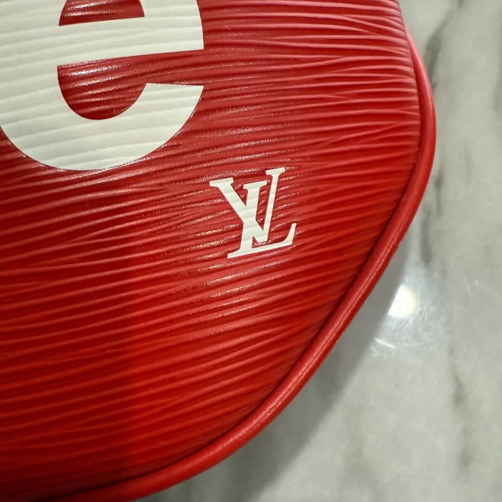 Supreme Collaboration Red Epi Leather Bumbag PM Bag